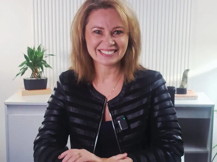 Eunice Luz, fundadora e CEO da Entec, na sede da empresa em Curitiba